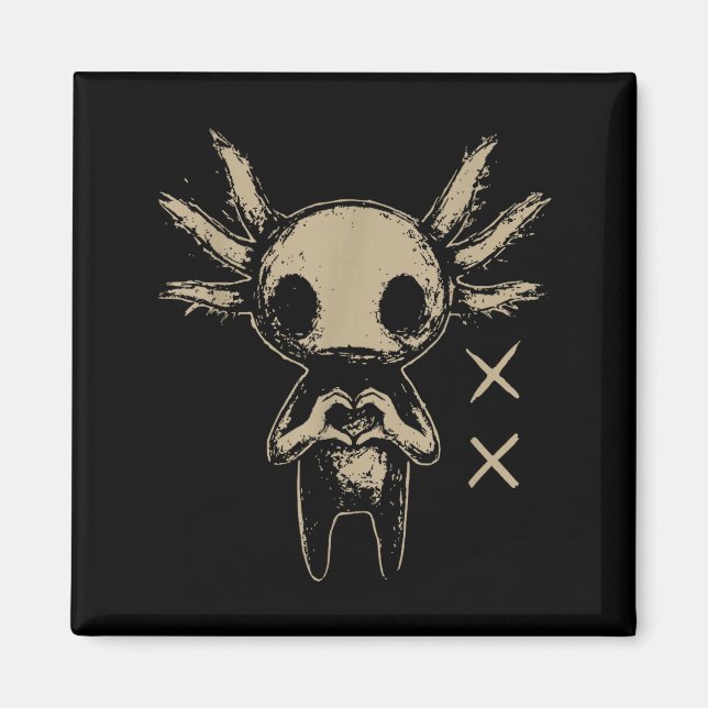 Íman Axolotl Still Emo Goth  (Frente)