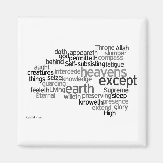 Íman Ayat Al Kursi Magnet (Frente)