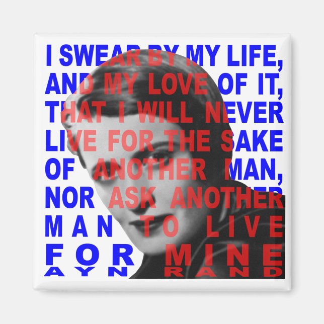 Íman Ayn Rand Quote Magnet (Frente)