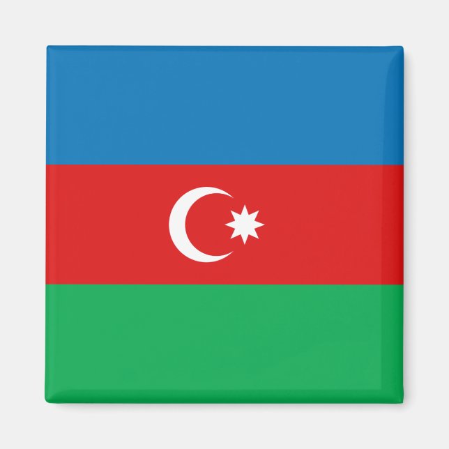 Íman Azerbaijão Flag Magnet (Frente)