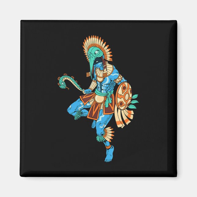 Íman Aztec Deus Da Guerra E Do Sol - Huitzilopochtli (Frente)