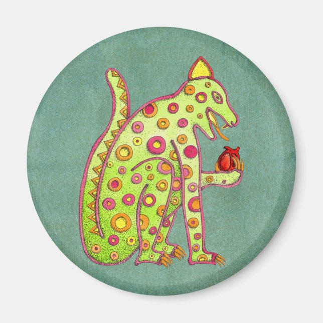 Íman Aztec Mayan Inspira Jaguar (Frente)