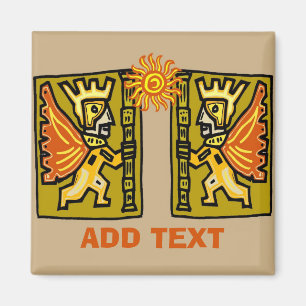 Íman Aztec Sun, editar texto,