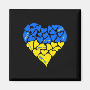 Íman Azul Amarelo Paz Pombo Coração Ucrânia Esperança A
