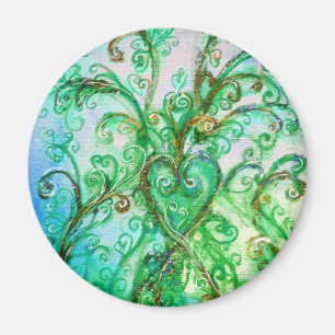 Íman Azul amarelo verde-claro dos FLOURISHES LUNÁTICOS