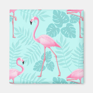 Íman Azul claro Vintage Flamingo