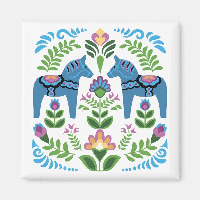 Íman Azul Dala Sueco (Frente)