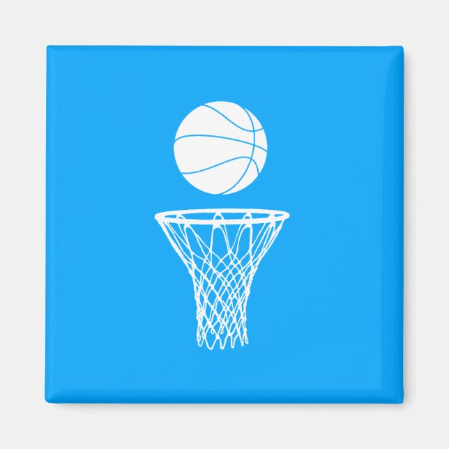 Íman Azul de basquetebol e de vara (Frente)