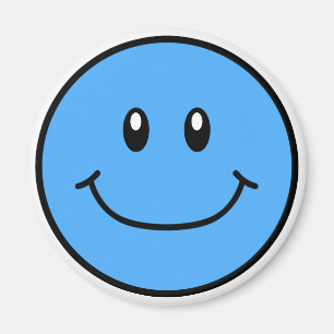 Íman Azul de sorriso 0001 do ímã da cara