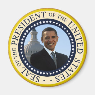 Íman Azul do selo de Obama