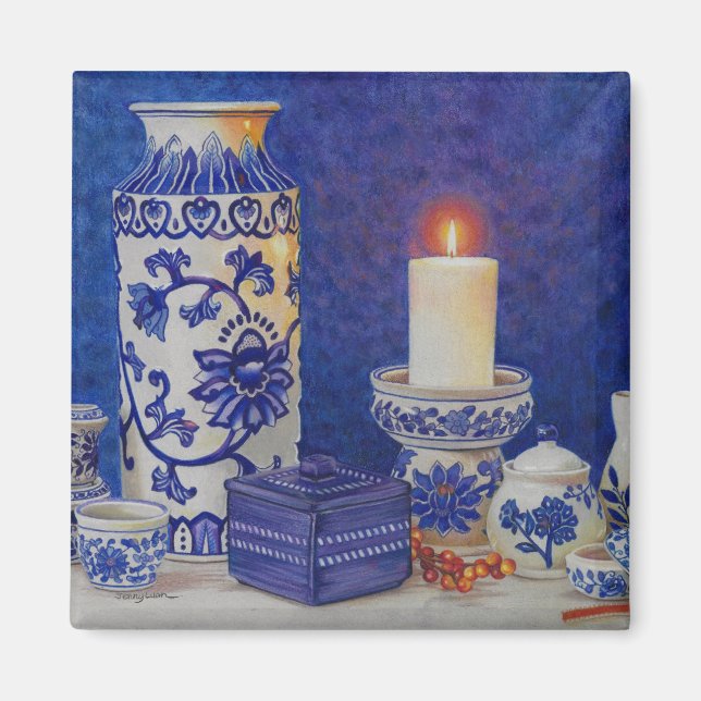 íman azul e branco (Frente)