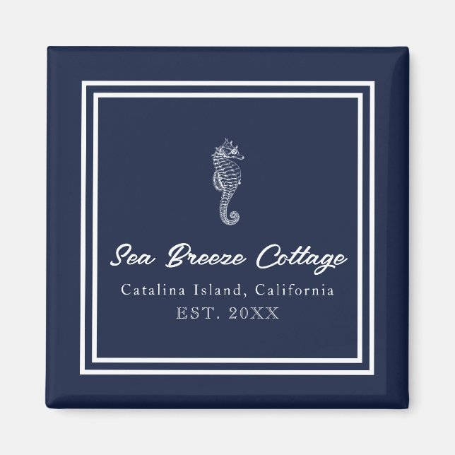 Íman Azul e Cavalo Branco inspirados no litoral (Frente)