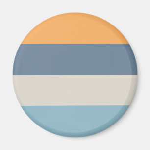 Íman Azul e laranja riscados