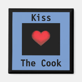 Íman Azul e Preto Kiss the Cook