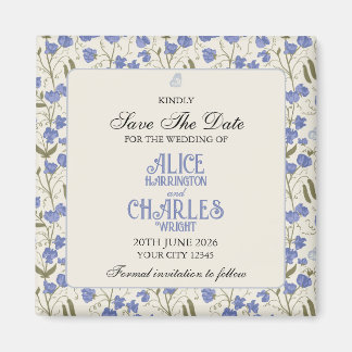 Íman Azul Floral e Creme de Ervilha doce