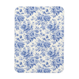 Íman Azul floral francês