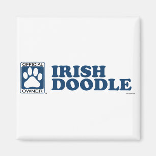 Íman Azul irlandês do Doodle