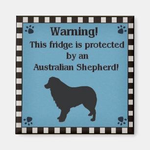 Íman Azul-Magnet Aussie ao quadrado