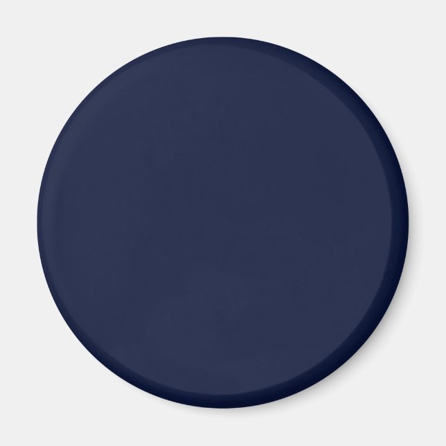 Íman Azul Marinho Meia-Noite Cor Sólida (Frente)
