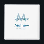 Íman Azul marinho padrinho nome letra data masculino po<br><div class="desc">projeto</div>