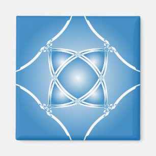 Íman azul para gradiente branco