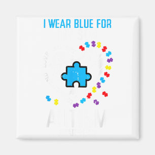 Íman Azul Pelo Meu Filho Conscientização do Autismo Fam