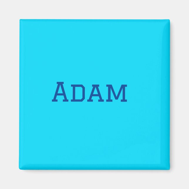 Íman Azul roxo adicionar nome texto de volta à mensagem (Frente)