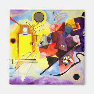 Íman Azul vermelho-amarelo por Vassily Kandinsky