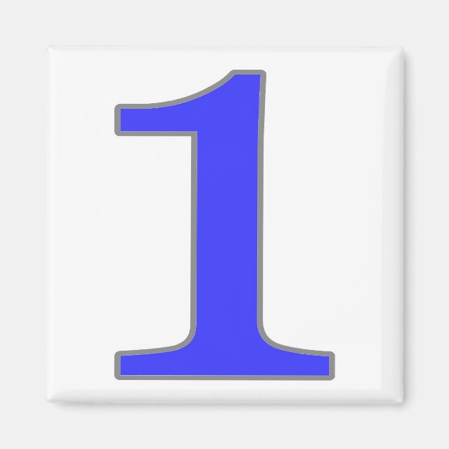 Íman Azulejo Azul de Nova Orleans (Frente)