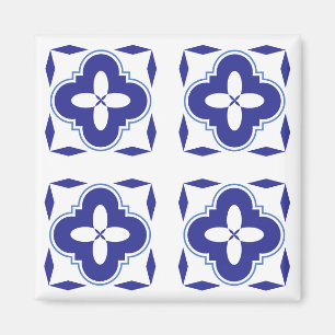 Íman Azulejo azul-escuro