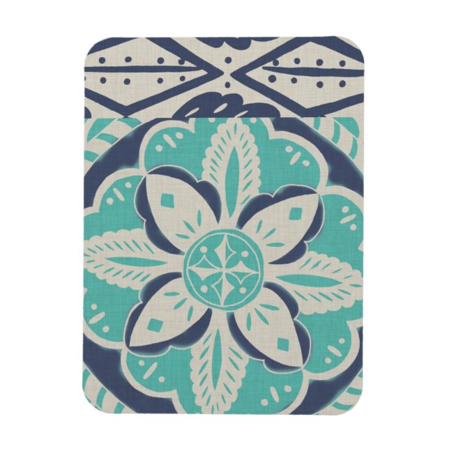 Íman Azulejo Batik Azul IV (Vertical)