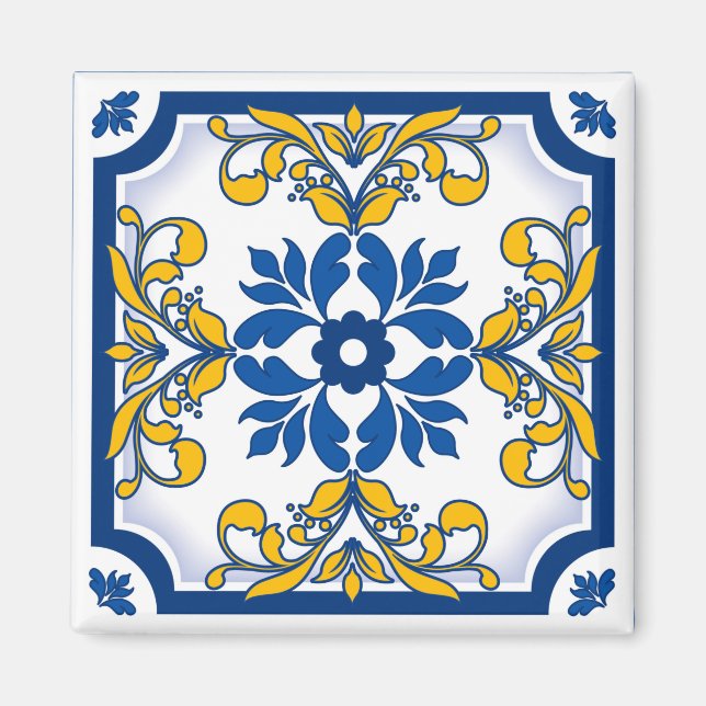 Íman Azulejo cerâmico português Azulejo (Frente)