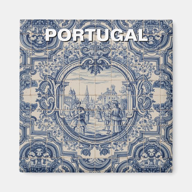 Íman Azulejo de Portugal Azulejo (Frente)