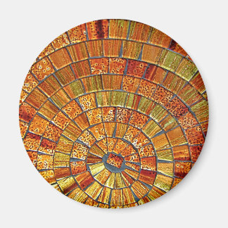 Íman Azulejo de vidro balinês Art- Brown