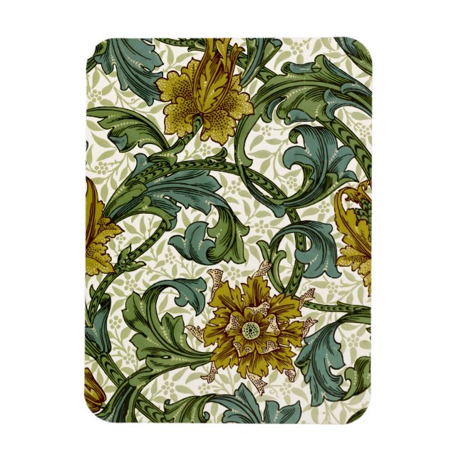 Íman Azulejo Floral de Haste Simples de William Morris (Vertical)