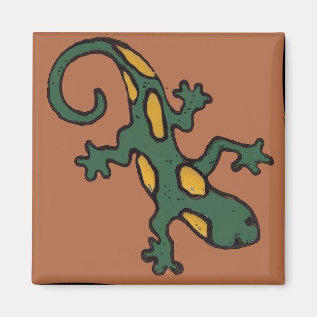 Íman Azulejo Gecko Mexicano (Frente)