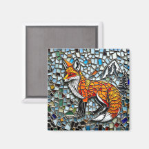 Azulejo mosaico Fox Willife Art