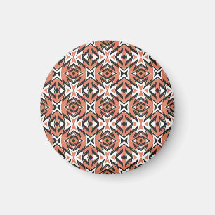 Íman Azulejo tradicional, geometria étnica dos corais.