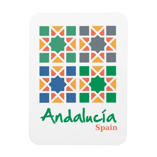 Íman Azulejos Andaluzes 4 (Vertical)