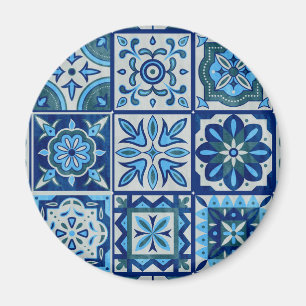 Íman Azulejos Azul Padrão Portugal