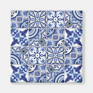 Íman Azulejos brancos e brancos portugueses