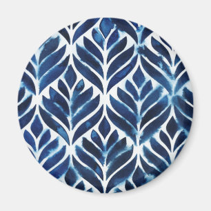 Íman Azulejos Cobalt Watercolor IV