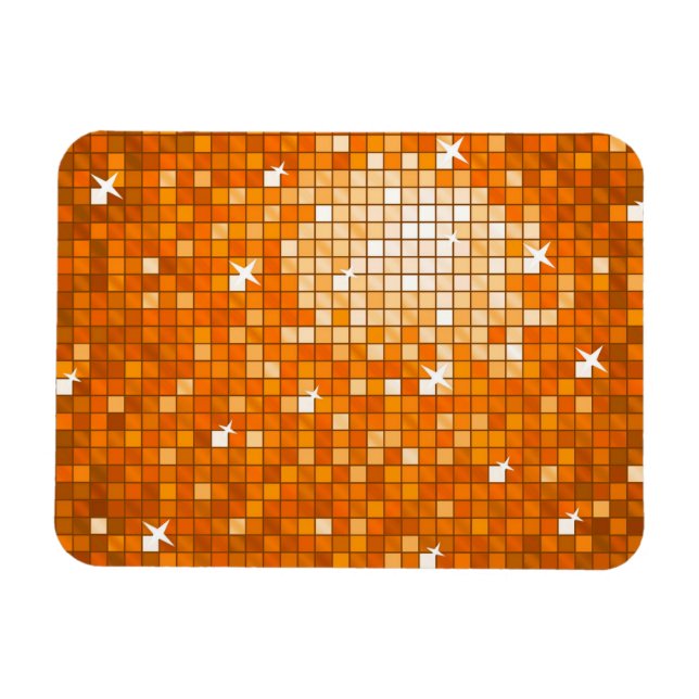 Íman Azulejos de Disco Magnético Premium laranja (Horizontal)