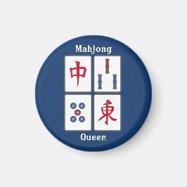 Íman Azulejos de jogos Mahjong - Design Magnet