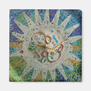 Íman Azulejos de Nouveau Gaudi da arte