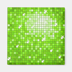 Íman Azulejos Disco - imã de geladeira verde
