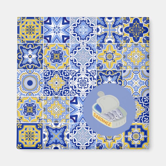 Íman Azulejos e Sardinhas (Frente)