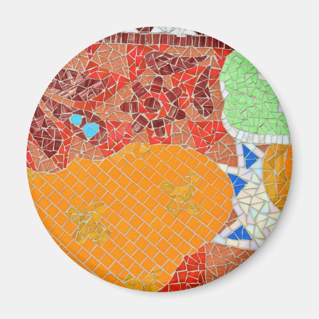 Íman azulejos mosaicos fidelidade a peças quebradas hon (Frente)