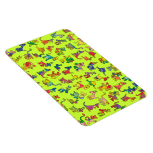 Íman Azulejos-Padrão de abstrato
