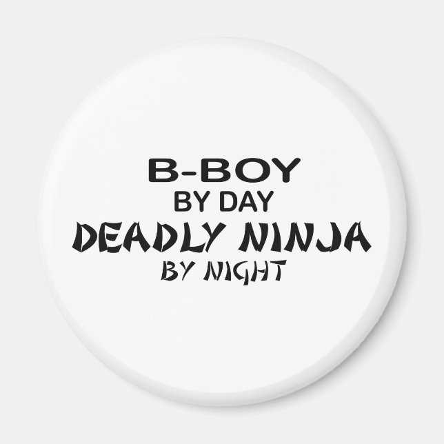 Íman B-Boy Deadly Ninja por Noite (Frente)